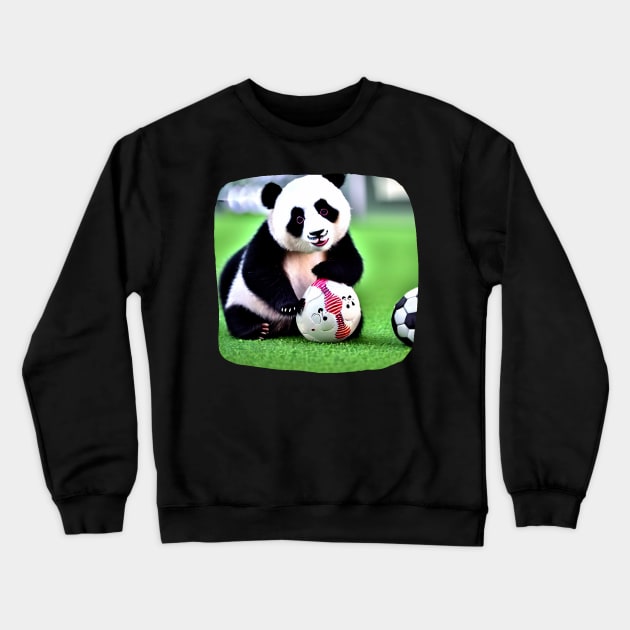 Fatty Panda Soccer Crewneck Sweatshirt by Suga Collection